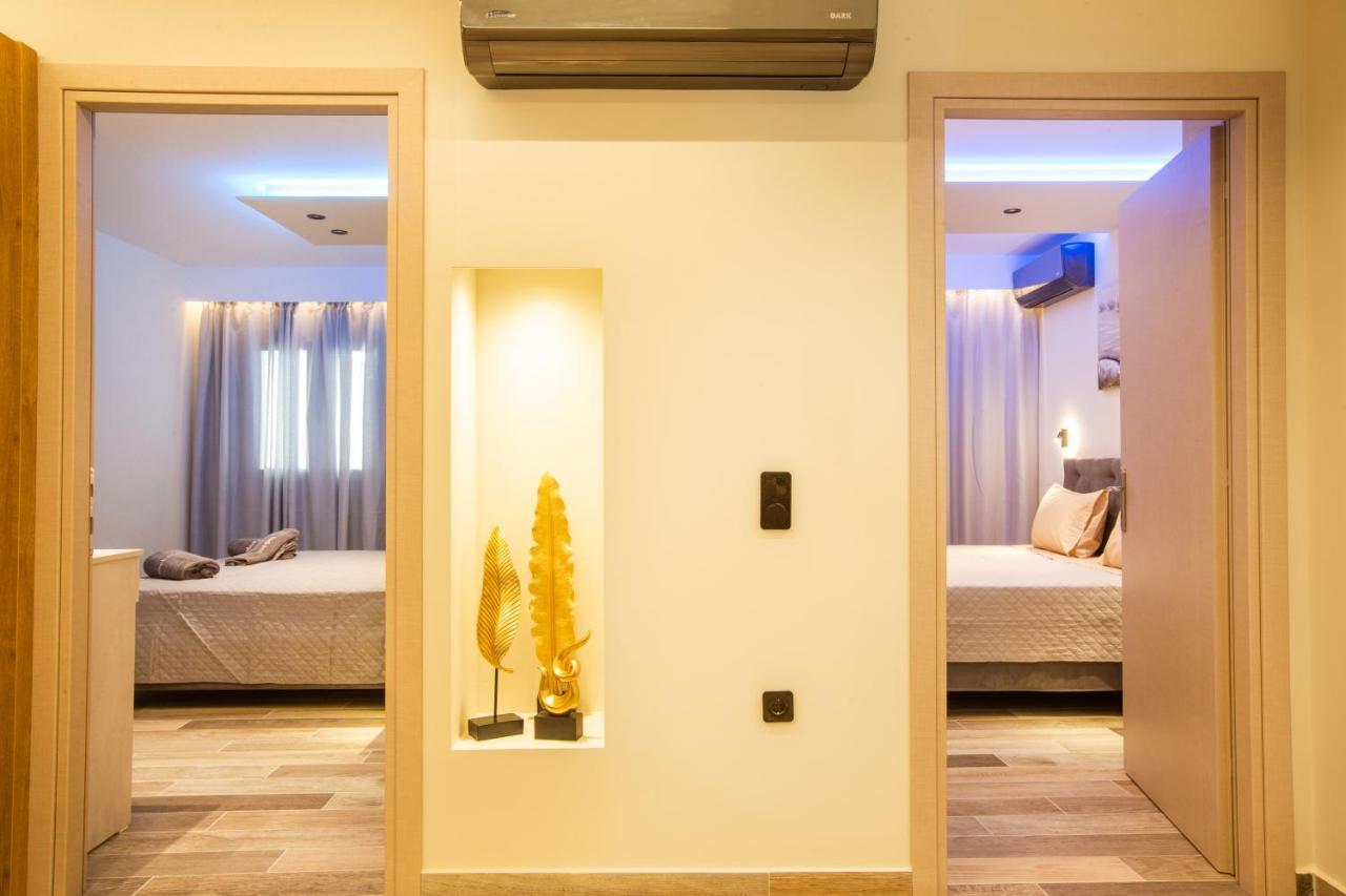 Black Rocks Family, Luxury Seafront Beach Maisonette Агиос Гордиос Екстериор снимка