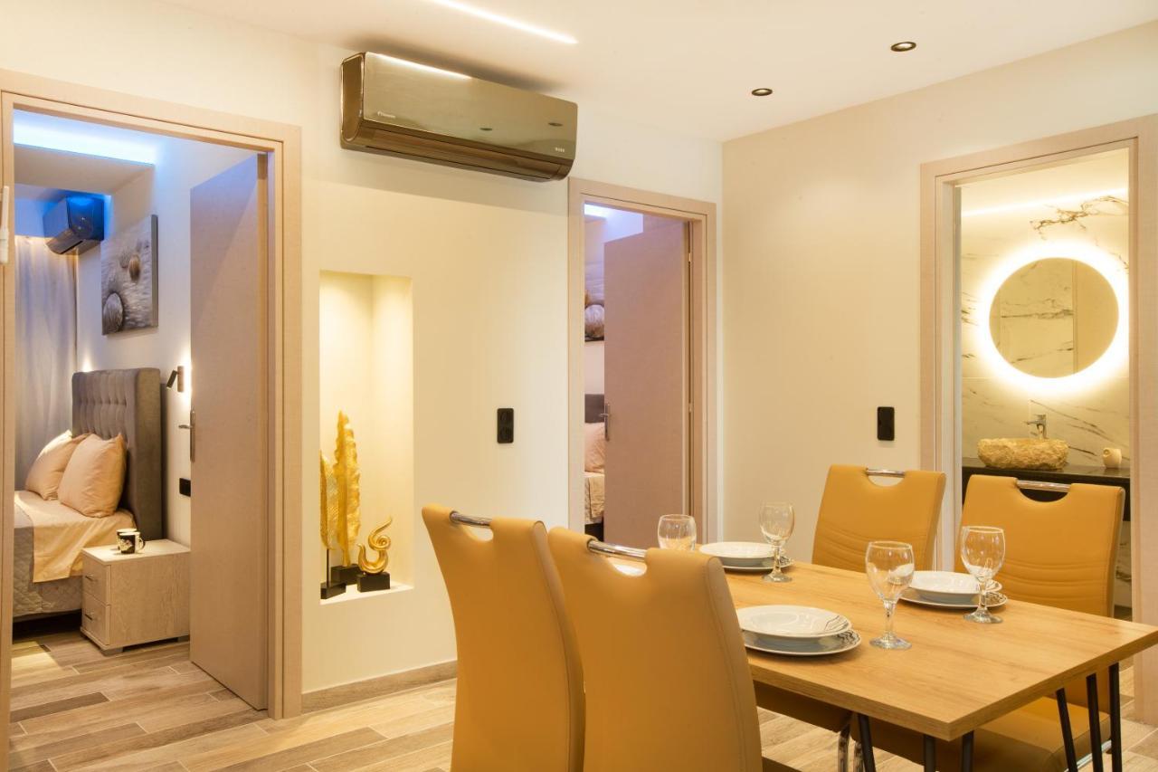 Black Rocks Family, Luxury Seafront Beach Maisonette Агиос Гордиос Екстериор снимка