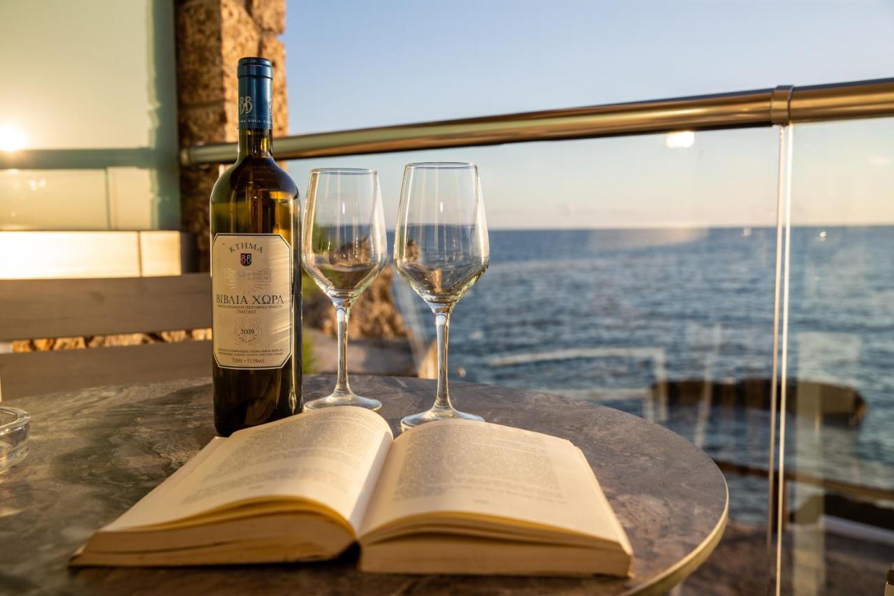 Black Rocks Family, Luxury Seafront Beach Maisonette Агиос Гордиос Екстериор снимка